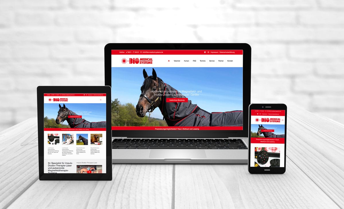 Professional web design, references Bio-Medical-Systems
