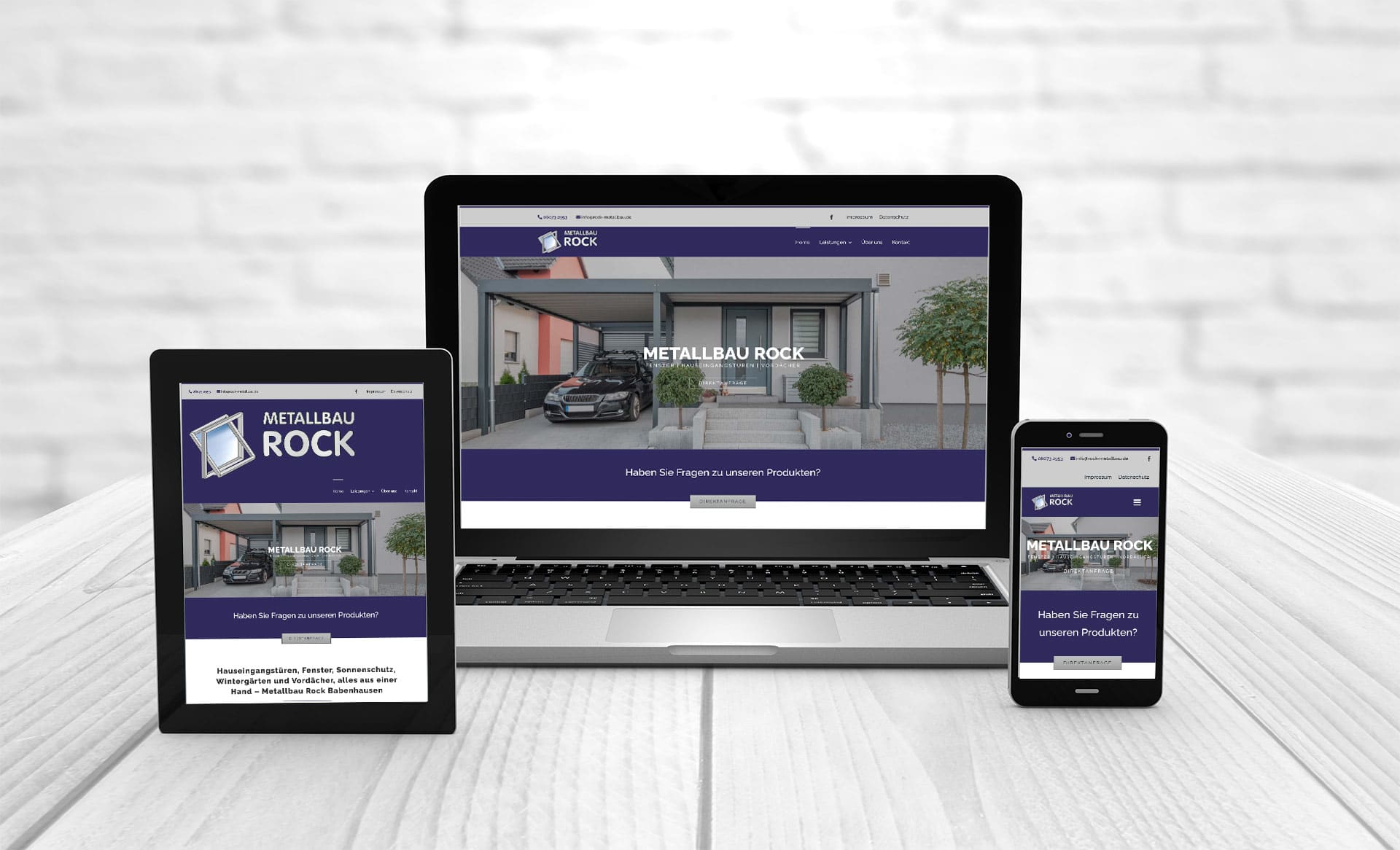 Professional web design create website Rock Metallbau Babenhausen