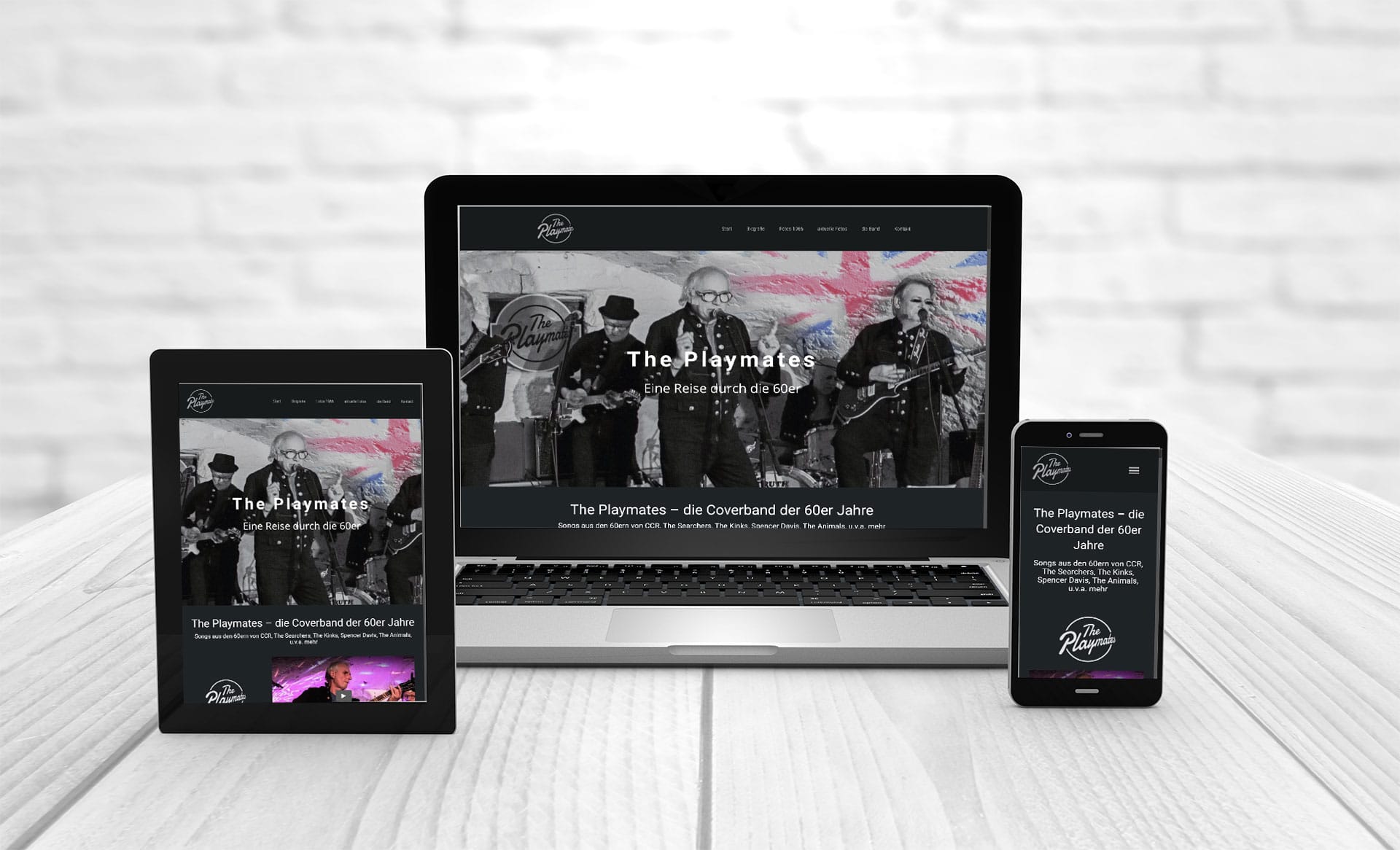 Professional web design website creation The Playmates