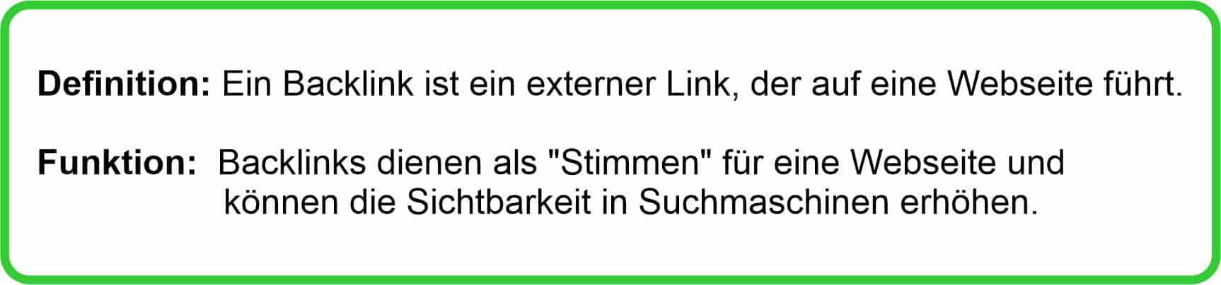 Linkbuilding, Backlink
